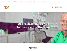 Tablet Screenshot of implant-centar-martinko.com